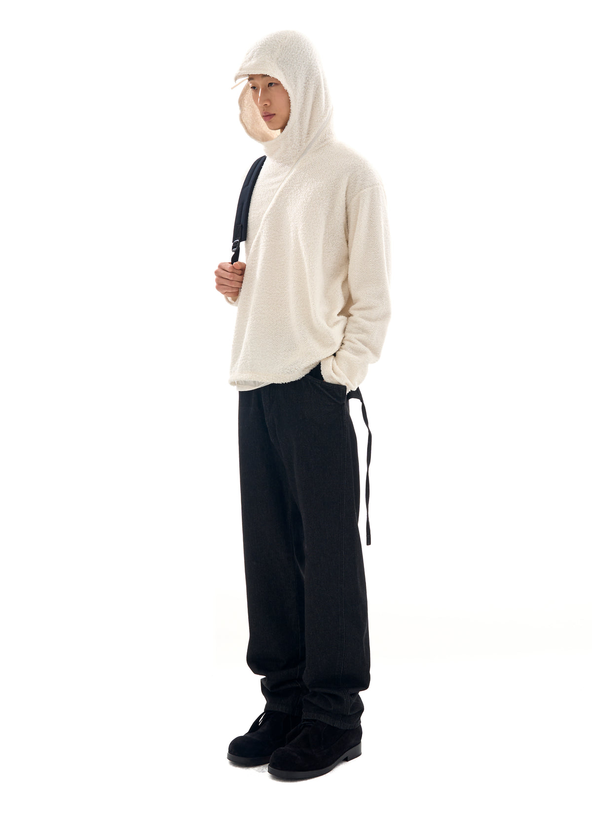Curved Fleece Hoodie