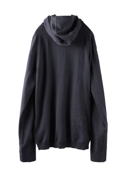 8.0 KNIT HOODIE CENTER (CHARCOAL)