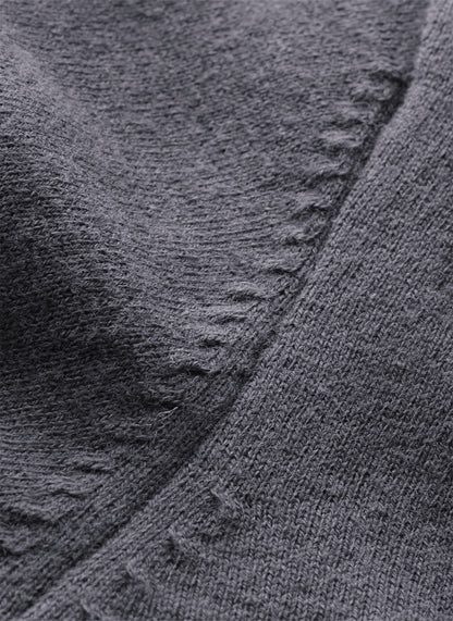 8.0 KNIT HOODIE CENTER (CHARCOAL)