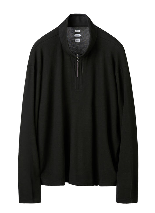 Cut Out Half Zip Fleece
