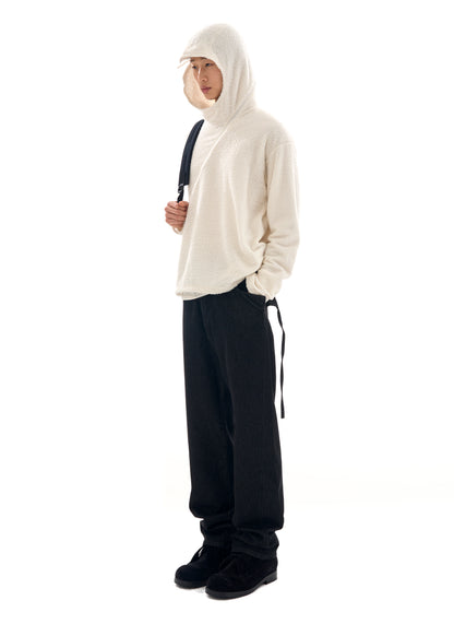Curved Fleece Hoodie