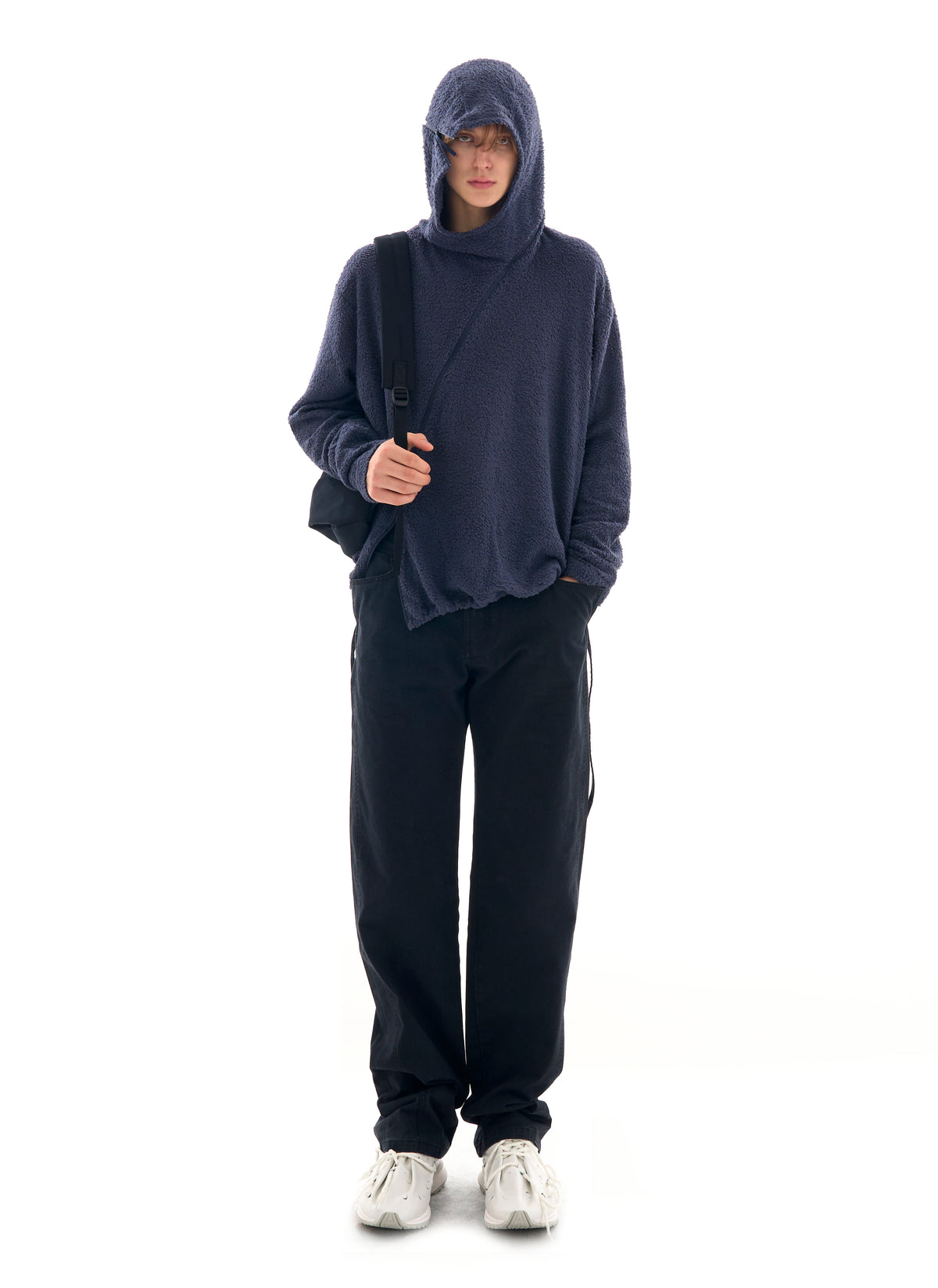 Curved Fleece Hoodie