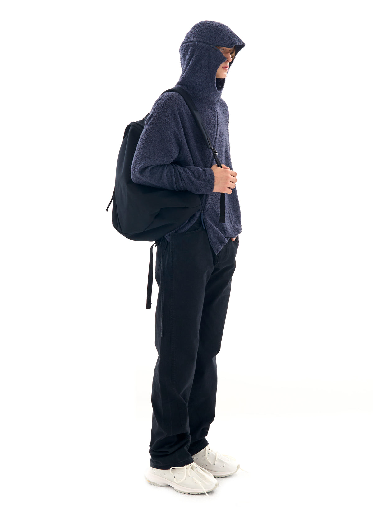 Curved Fleece Hoodie
