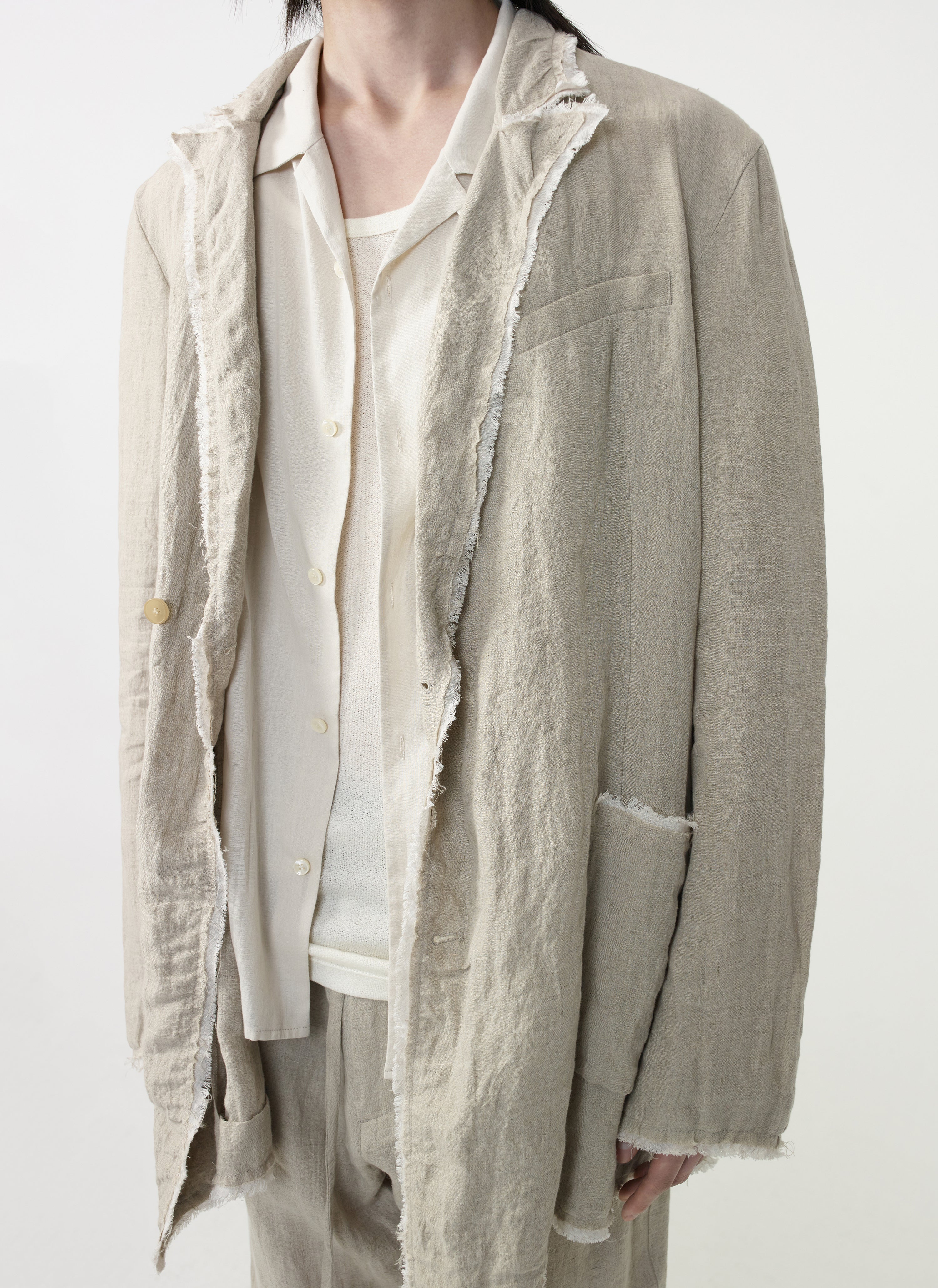 Drifter Double Jacket (2026) - Sand Linen