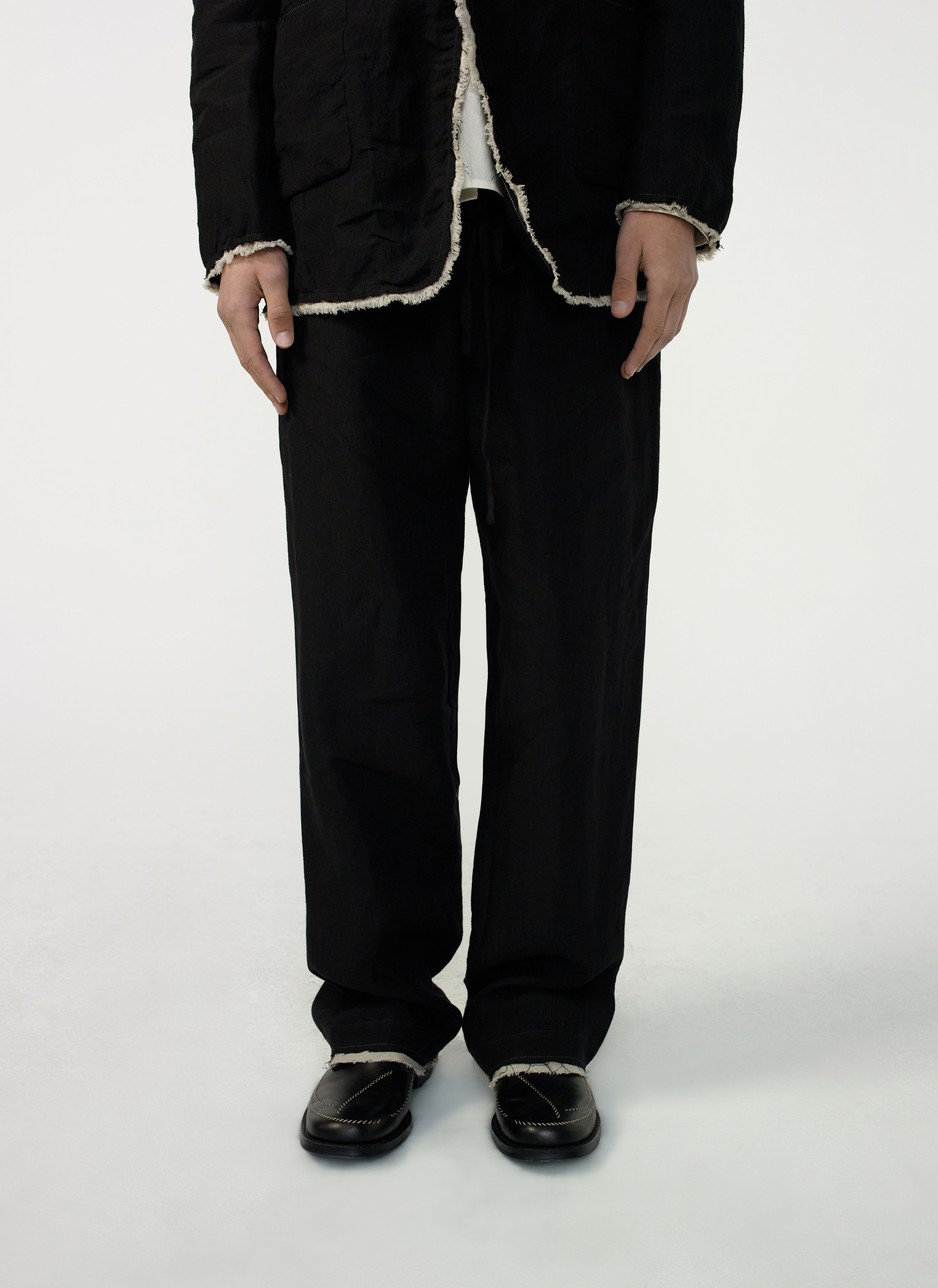 Drifter Single Trousers (2026) - Black Linen