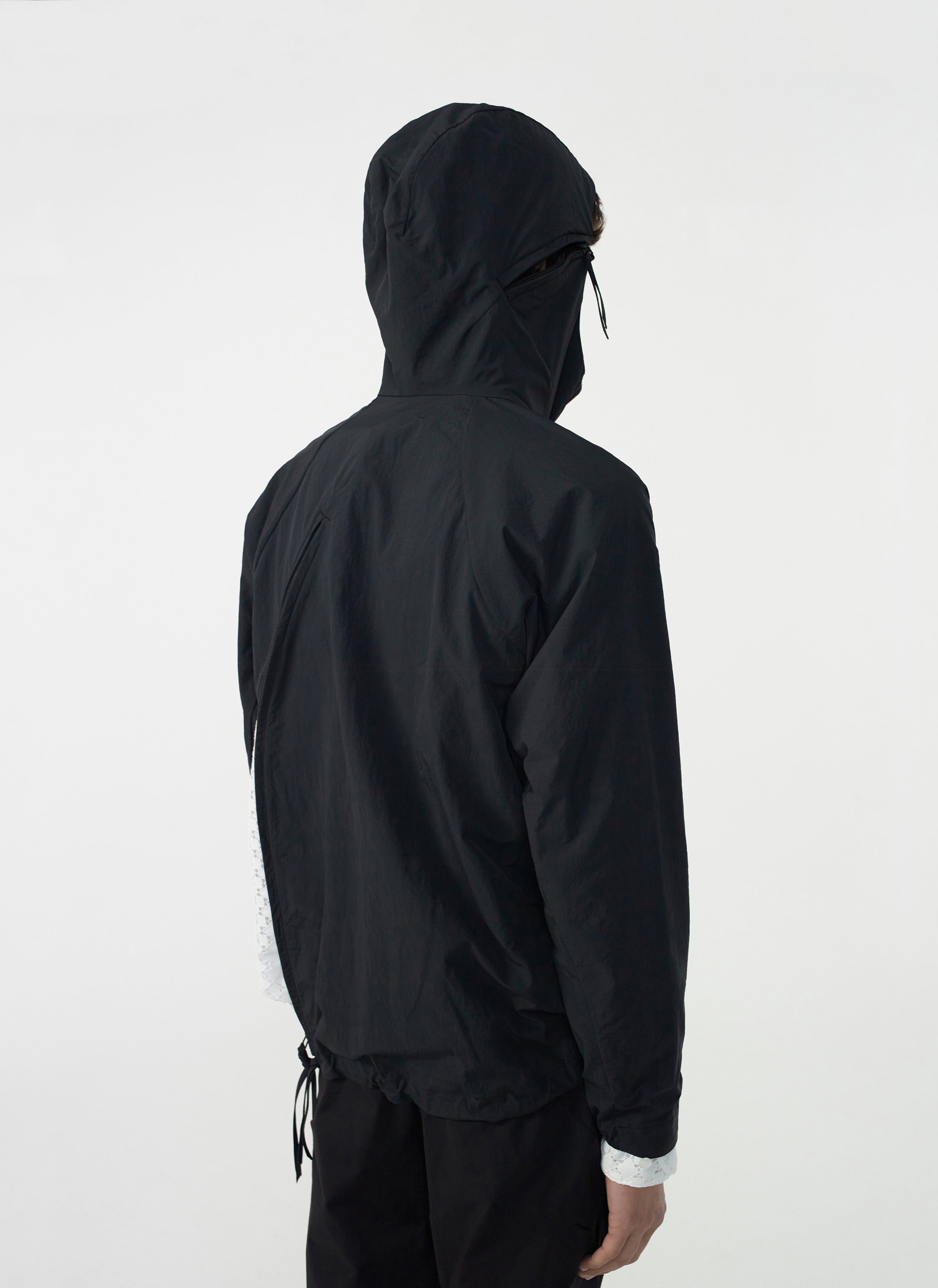 [最終値下げ]Hooded Jacket Black Opening Jacket (2026) - Black