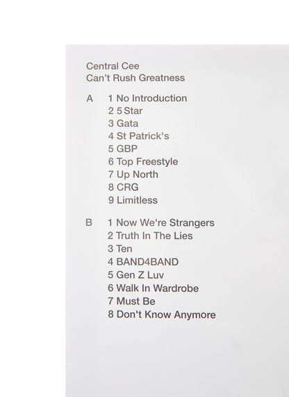 Central Cee - Can't Rush Greatness (Vinyl)